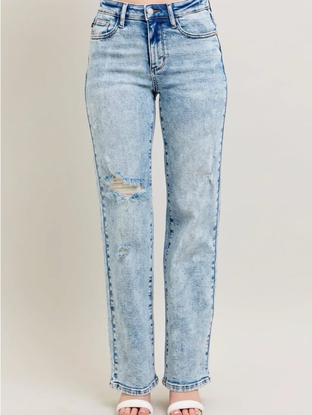 Judy Blue Light Blue High-Rise Straight Leg Jeans